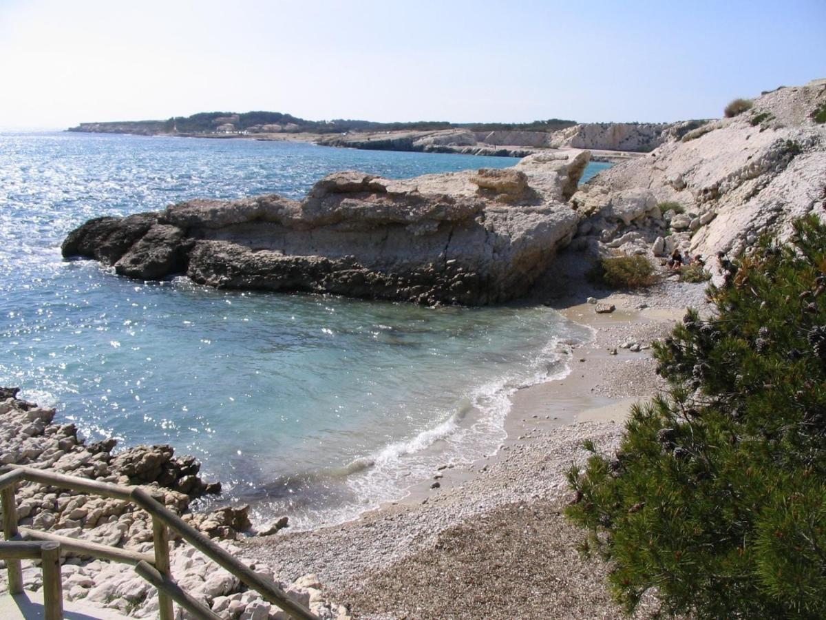 Sea, Sweet & Sun - Vue Sur Mer - T3 - Plage Commerce Et Port A Pieds Sausset-les-Pins Bagian luar foto